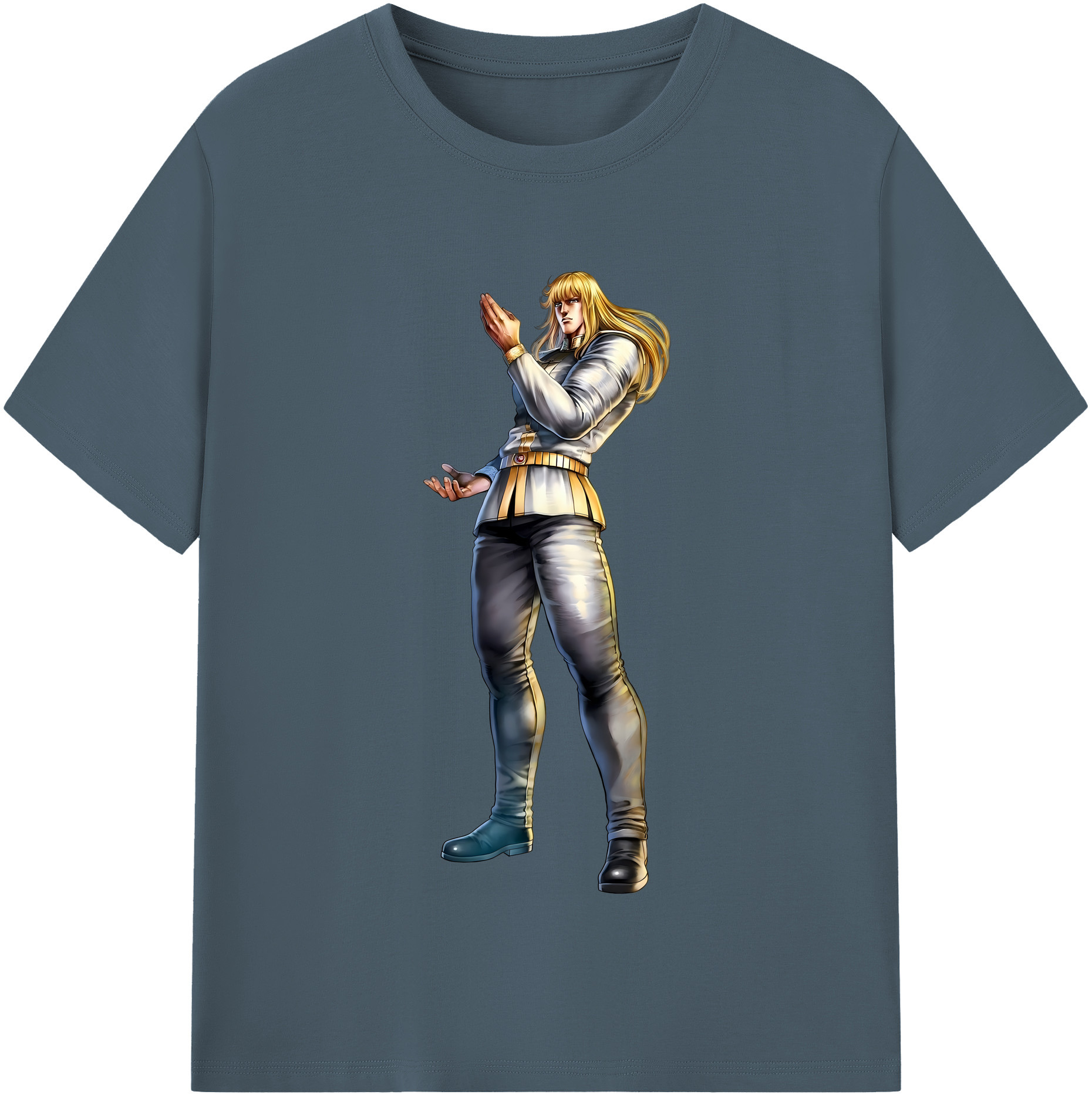 （画像用） 北斗の拳 Fist of the North Star 綿100％半袖Tシャツ（フロントプリント）